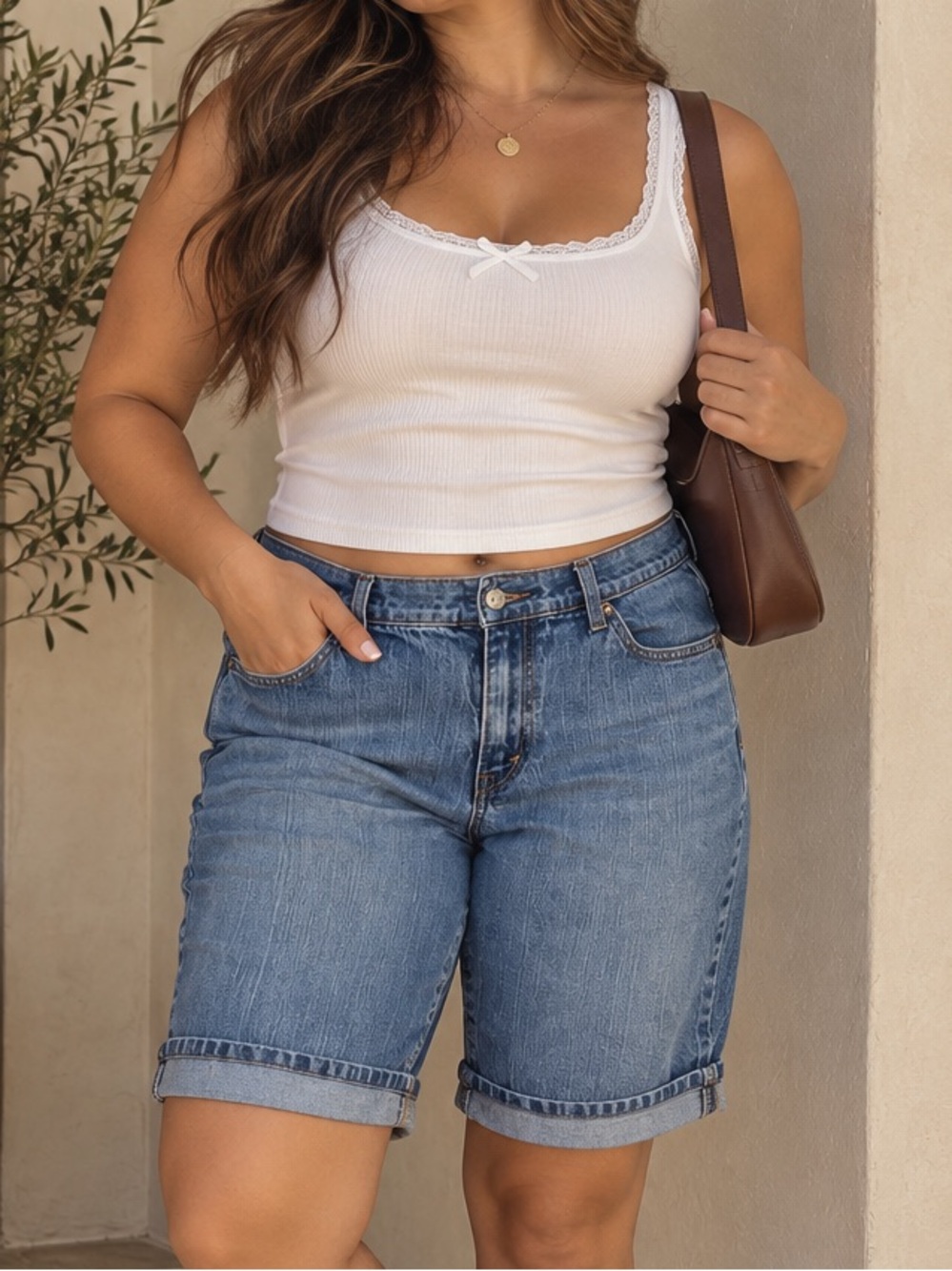 Vintage Levi's 515 Denim Shorts Women's Size 10 Mid
Inseam Blue Jean Cuffed